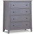 Baby Crib With Changing Table And Dresser Chest 2 Piece Set In Gray