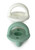 Itzy Ritzy Sweetie Soother Pacifier Set Of 2- Silicone Newborn Pacifiers With Collapsible Handle & Two Air Holes For Added Safety; Set Of 2 In Green And White, Ages Newborn & Up