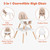 Winado 5-in-1 Wooden High Chair Booster Seats,convertible Kids Table & Chair Set,beige