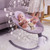 Baby Swing For Infants Motorized Portable Swing Bluetooth Baby Rocker With 4 Speeds Motion And 12 Preset Lullabies, Includes Remote Control, Pink