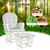 Gymax Baby Nursery Rocking Chair Relax Rocker Glider & Ottoman Set W/ Cushion Grey+white