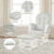 Gymax Baby Nursery Rocking Chair Relax Rocker Glider & Ottoman Set W/ Cushion Grey+white