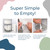 Dekor Mini Hands-free Diaper Pail | White