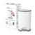 Dekor Mini Hands-free Diaper Pail | White