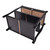 Costway Baby Infant Changing Table Nursery Sleigh Style Black