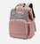 Faci Diaper Bag Backpack With Changing Station, Usb Charging Port, Waterproof Mommy Bag With Crib Changing Bed, Portable Travel Bassinets For Baby, Foldable, Pink