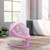 Oukaning Portable Electric Baby Swing Cradle Swings Chair W/4 Swing Amplitudes & Timing Function Bluetooth & Usb(pink)