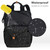 Hap Tim Baby Diaper Bag Backpack Large Capacity Double Compartment With Stroller Straps,waterproof Nappy Bag Backpack For Newborn Mother/father(us7340-dg)