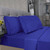 Queen Size Sheet Set - 4 Piece -cotton Blend Luxury Bed Sheets - Extra Soft - Deep Pockets - Easy Fit - Breathable & Cooling - Royal Blue
