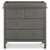4-in-1 Convertible Mini Crib And Dresser Set With Changing Tray In Slate Gray