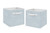 Vintage Airplane Blue Clouds Fabric Storage Bin (set Of 2) By Sweet Jojo Designs