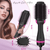 Blow Dryer Brush Hot Air Brush One Step Volumizer Ion Hair Straightener Brush Black Diprevo