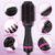 Blow Dryer Brush Hot Air Brush One Step Volumizer Ion Hair Straightener Brush Black Diprevo