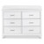 4-in-1 Convertible Crib And Dresser Set With Removable Changing Tray In White