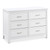 4-in-1 Convertible Crib And Dresser Set With Removable Changing Tray In White