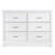 4-in-1 Convertible Crib And Dresser Set With Removable Changing Tray In White