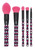 Moda Check Me Out 5pc Makeup Brush Set, Purple And Pink