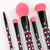 Moda Check Me Out 5pc Makeup Brush Set, Purple And Pink