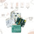 Lucky Love Diaper Bag Organizing Pouches| Set Of 4 Including Diaper Clutch| Waterproof Dry Wet Bag For Baby Travel (green Woodland)