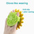 Silicone Baby Bath Cradle Brush Shower Loofah Brush,yellow