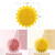 Silicone Baby Bath Cradle Brush Shower Loofah Brush,yellow