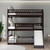 Anysun Triple Bunk Beds - Wood Frame With Slide For Kids - Full Size - Espresso