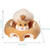Aipinqi Baby Support Sofa, Infant Sitting Up Chair Back Head Protect Seat For 3-24m, Bear