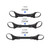 Techinal 3pcs Twin Baby Stroller Connector Universal Joints Triplets Quadruplets Infant Cart Secure Straps Adjustable Linker Hook Safety Leash Pushchair Coupler