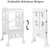Pirecart Kids Kitchen Step Stool Collapsible Toddler Helper Learning Step Stool