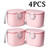 4pcs Milk Powder Dispenser Milk Powder Storage,milk Powder Container, Portable Milk Powder Dispenser, 500 Ml Water Capacity Milk Powder Dispenser With Spoon For Travel