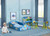 Baby Shark Plastic Sleep And Play Toddler Bed With Attached Guardrails By Delta Children