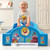 Baby Shark Plastic Sleep And Play Toddler Bed With Attached Guardrails By Delta Children
