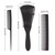 Qweryboo Hair Detangling Brush Set, Massage Shampoo Hair Brush And Anti-static Hairdressing Comb, Easy Detangler Hairbrush For Women, Kids Wet/dry Hair, Black(black)