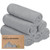 Keababies 6-pack Organic Baby Washcloths, Bamboo Washcloth, Face Towel (cool Gray)