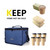 Insulated Drink Carrier For Beverages Holder And Food Carrier Keep Your Drink Cold And Food Hot Reusable Cup Carrier Tote Bag With Portable Handle Adjustable Dividers Storage Bag For Drink Delivery