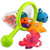 Ousitaid Fun Bathtime Squirting Floating Fishing Toys With Pole And Net, 8 Pcs Bath Fishing Game Toys For Kids Interactive Fishing Game In Bathtub