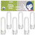 Wittle Sliding Child Safety Cabinet Locks (6 Pack) | Baby Proof Cabinet Locks