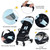 Infans Portable Baby Stroller One-hand Fold Pushchair W/ Aluminum Frame Blue