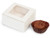 1 Unit White Window Candy Truffle Boxes 2-5/8x2-3/4x1-1/4" Holds 4, 25pc/unit