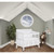 Dream On Me Aden Full Panel Convertible 4-in-1 Mini Crib Inwhite
