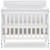 Dream On Me Aden Full Panel Convertible 4-in-1 Mini Crib Inwhite