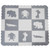 Clevr Grey Xlarge 1/2" Thick Interlocking Eva Foam Mat For Kids Baby Play Mats, 78" X 78", 41 Sqft, 9 Pcs, Safari Animal