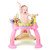 Costway 2-in-1 Baby Jumperoo Adjustable Sit-to-stand Activity Center W/360 Seat Pink