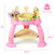 Costway 2-in-1 Baby Jumperoo Adjustable Sit-to-stand Activity Center W/360 Seat Pink