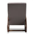Baxton Studio Kaira Upholstered And Walnut-finished Wood Rocking Chair, Gray Fabric
