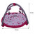 Bacati - Owls Pink/grey Girls Cotton Activity Gym With Mat