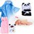 Zedwell 2pcs Cute Infant Newborn Baby Animal Shape Bath Blanket Hooded Towel，the Newborn Baby's Velvet Blanket Holds A Cloak