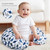The Peanutshell Nursing Pillow Covers For Breastfeeding, 2 Pack Set, Dinosaur And Navy Blue Minky Dot