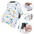 Sjehome Baby Car Seat Covers With Peep Window,cover Protects Baby From Wind,sun,mosquito,universal Fit,dinosaur