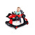 Infans 4-in-1 Baby Walker Foldable Activity Push Walker Adjustable Height Red